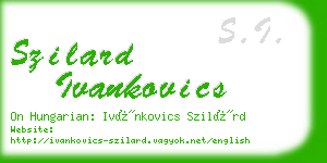 szilard ivankovics business card